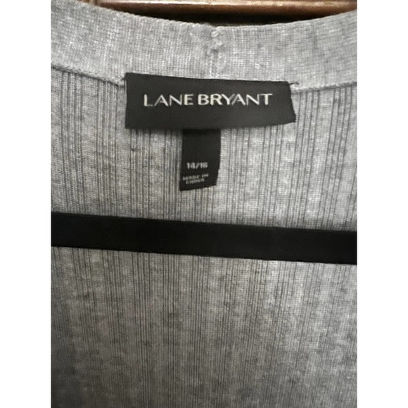 LANE BRYANT Light Grey Long Duster Sweater (size 14/16) - Picture 2 of 5